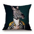 Axyaa Nordic Animal Cartoon Print Cushion Cover - Sofa & Bedroom Decoration Pillowcase