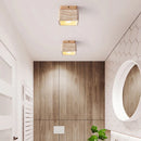 Axyaa Natural Yellow Marble Square Ceiling Lamp for Japanese Rooms