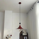 Axyaa Horn Pendant Light: French Cream Dining Table Lamp for Bedroom, Study, or Children's Room