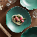Axyaa Retro Ceramic Dinner Plate Set