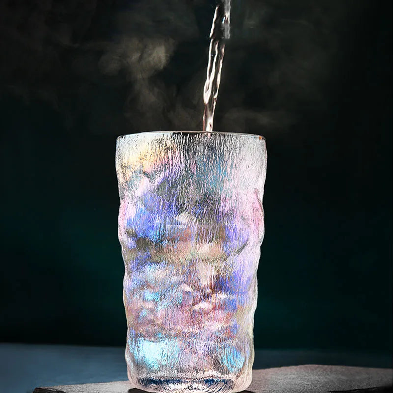Axya Glass Coffee Cups Gradient Texture, Perfect for Tea, Juice, and Gifts.