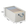 Axyaa Large Capacity Foldable Clothes Storage Box - Metal Frame Wardrobe Organizer