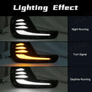 Axyaa LED Daytime Running Light DRL Fog Lamp Dynamic Turn Signal for Chevrolet Cavalier