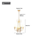 Axyaa Crystal Beige Chandelier | Adjustable Height | Luxury Décor for Home & Hotel