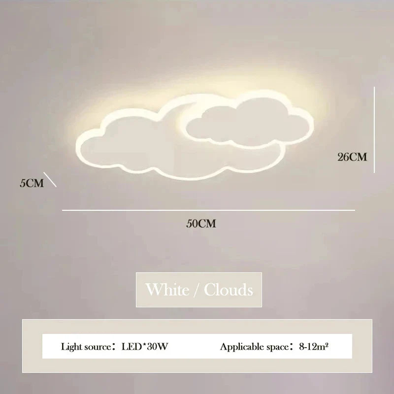 Axyaa Cloud Ceiling Light for Girl's Room - Modern Design, Original Decor Fixture
