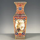 Axyaa Ancient Enamel Flower Bird Vase Collection - Home Desk Decor