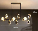 Axyaa Crystal Chandelier Pendant Light for Living Room, Dining Room & Ceiling - Luxury Indoor Lighting