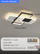 Axyaa Geometric Minimalist Ceiling Light: Creative Design for Master Bedroom