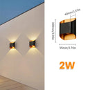 Axyaa LED Aluminum Wall Lamp for Indoor & Outdoor Lighting