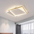 Axyaa Geometric Thin Ceiling Light: Minimalist Modern Design for Bedroom and Living Room