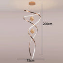 Axyaa Staircase Chandeliers LED Pendant Light Lamps for Living Room Eco-Friendly Lighting