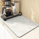 Axyaa Leaves Pattern Silicone Dish Mat for Absorbent Drying & Home Decor