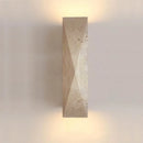 Axyaa Industrial Vintage LED Wall Lamp Yellow Travertine Stone Staircase Lighting