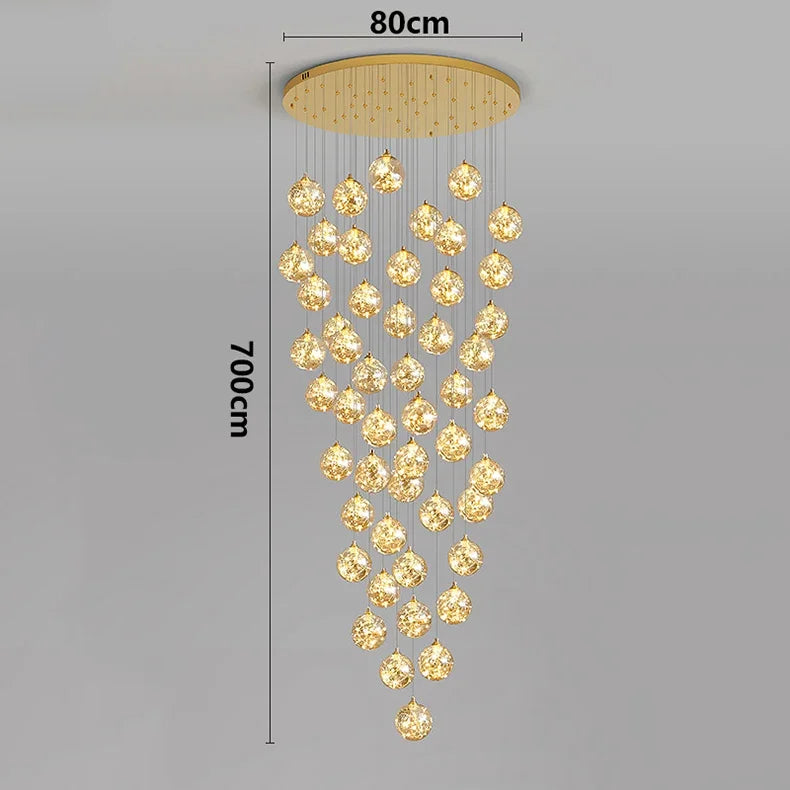 Axyaa Nordic Stair Chandelier Living Dining Room Pendant Ceiling Light Indoor Lighting
