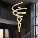 Axyaa Crystal Chandelier Stair Pendant Lamp Living Room Pendant Lights - Interior Lighting