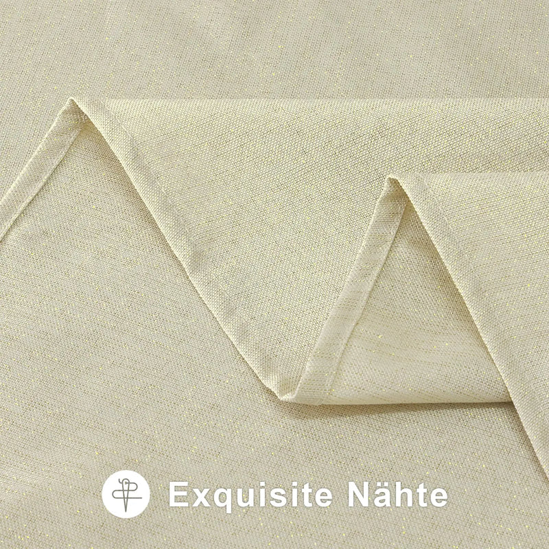 Axyaa Glitter Linen Tablecloth for Banquets, Parties, and Home Décor
