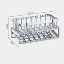 Axyaa Stainless Steel Sink Shelf Sponge Storage Faucet Holder with Hooks