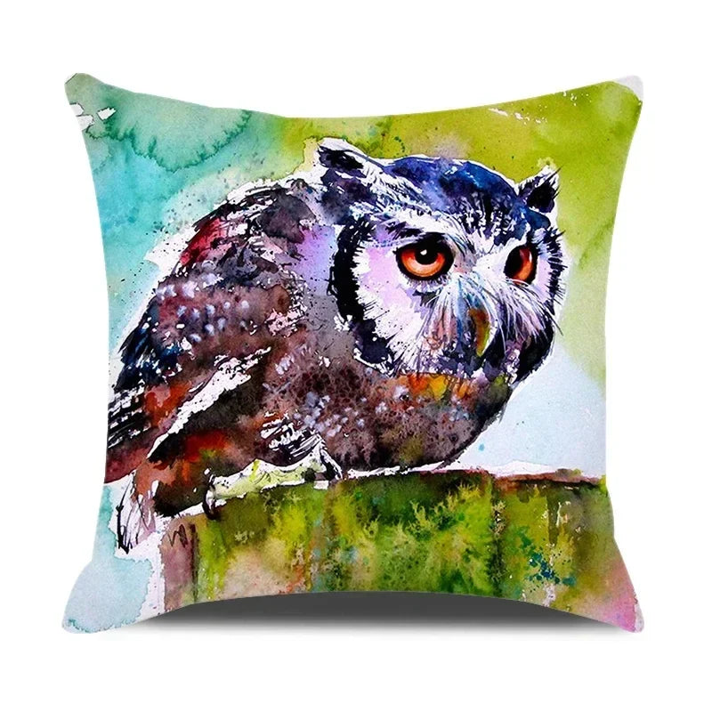 Axyaa Cartoon Animals Portrait Cushion Cover 45x45cm
