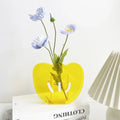 Axyaa Geometric Multicolor Acrylic Flower Vase Modern Wedding Decor