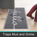 Axyaa Non-Slip Entryway Mat - Indoor Outdoor Washable Home Doormat