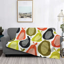 Axyaa Multi Stem Mid Century Modern Throw Blanket for Home Bedroom Sofa