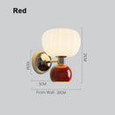Axyaa Nordic Pumpkin Wall Sconce Light: Modern Soft Style Bedroom Decor Luxe