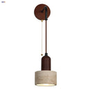 Axyaa Nordic LED Wall Sconce Wood Yellow Travertine Stair Light Fixtures