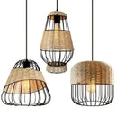 Axyaa Hemp Rope Weave Pendant Lights - Modern LED Living Room Dining Decor
