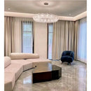 Axyaa Luxury Crystal Chandelier for Restaurant, Living Room, Hotel Lobby & Front Desk