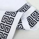 Axyaa Christmas Cotton Towels Set - 3pcs Hand, Face & Bath Towel - White