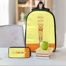 Axyaa Winnie The Pooh Tigger 3Pcs School Bags Set with Lunch Box & Pen Bag