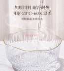 Axyaa Large Salad & Fruit Plate Set in Transparent Household Bowl