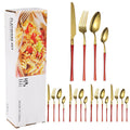 Axyaa 16-Piece Stainless Steel Tableware Set for Restaurants, Hotels, and Homes
