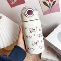 Axyaa Kawaii Cat Bow-tie 500ml Thermos Water Bottle - Stainless Steel Tumbler