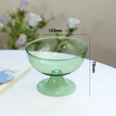 Axyaa Two Tone Heat Resistant Glass Dessert Cup Set