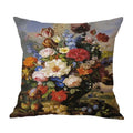 Axyaa Retro Safflower Oil Painting Pillowcase