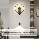 Axyaa Modern LED Wall Clock Light for Home Interior Decoration