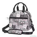Axyaa Cute Cats Thermal Lunch Bag: Insulated Bento Tote for School & Office
