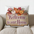 Axyaa Autumn Leaf Decor Pillow Cover for Sofa Bedroom Car