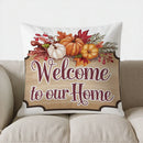 Axyaa Autumn Leaf Decor Pillow Cover for Sofa Bedroom Car