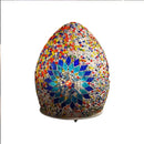Axyaa Vintage Egyptian Egg Lamp: Handcrafted Mosaic Bedside Night Light