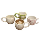 Axyaa Korean Style Ceramic Coffee Mug with Floral Heart Print