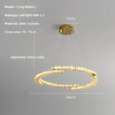 Axyaa Oval Crystal Dimmable Ceiling Chandelier for Villa Bedroom Dining Room