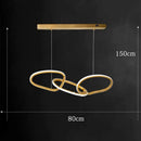 Axyaa Modern LED Pendant Chandelier for Living and Dining Room Lighting