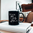 Axyaa Funny Dick Butt Coffee Mug 11oz Black Ceramic Tea Cup Office Beer Cup