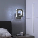 Axyaa Crystal LED Wall Lamp Modern Bedroom Lighting Fixture Luxe Sconce for Decor