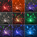 Axyaa Starry Night Light Projector 360° Rotation 12 Color Changing LED USB Lamp