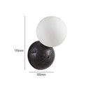 Axyaa Black Hole Stone Headboard Wall Sconce Light