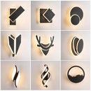 Axyaa Rotating Wall Lamp: Modern Minimalist Bedroom Sconce for Nordic Living Room