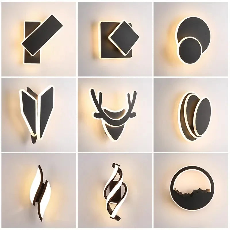 Axyaa Rotating Wall Lamp: Modern Minimalist Bedroom Sconce for Nordic Living Room